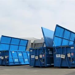 Container per la raccolta dei materiali ferrosi.
